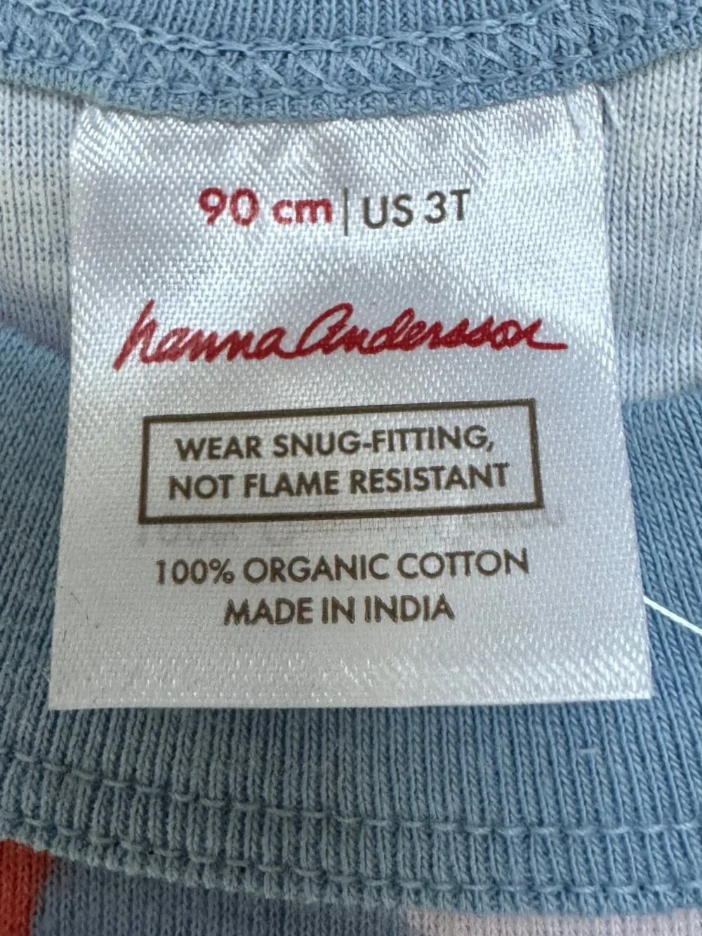 HANNA ANDERSSON Pajama shirt & shorts set, Size 3T, Blue with mermaid design NWT